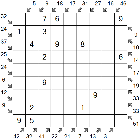 Little Killer Sudoku - Easy