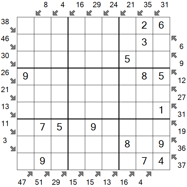 Little Killer Sudoku - Easy