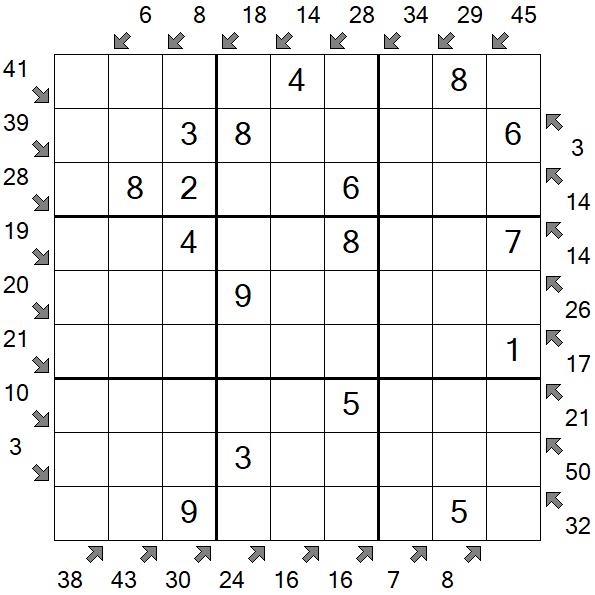 Little Killer Sudoku - Easy