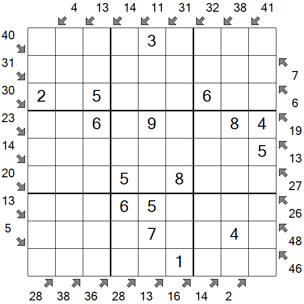 Little Killer Sudoku - Easy