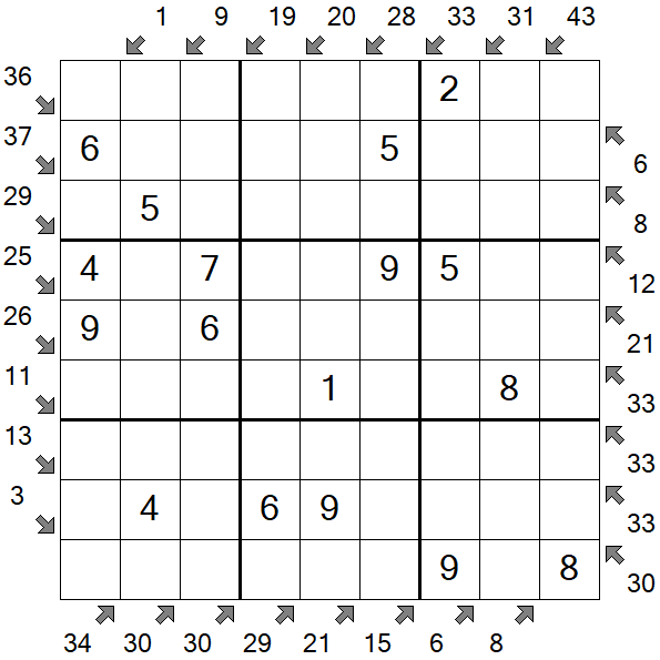 Little Killer Sudoku - Easy
