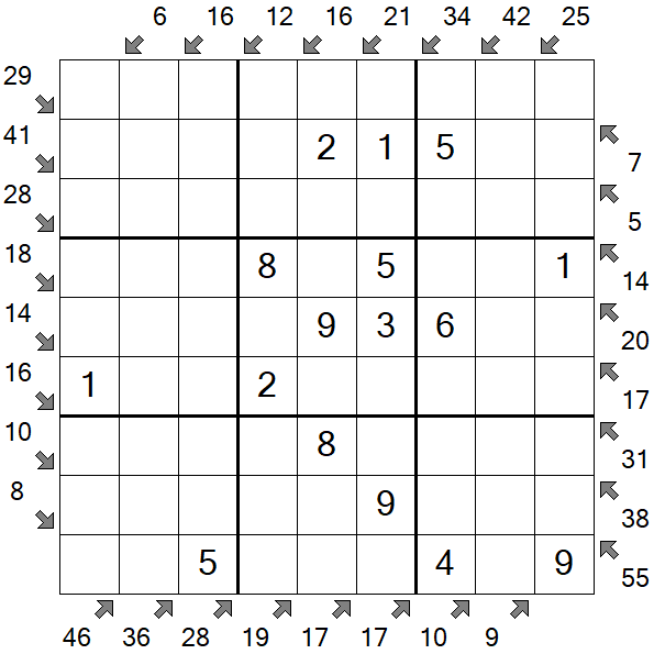 Little Killer Sudoku - Easy