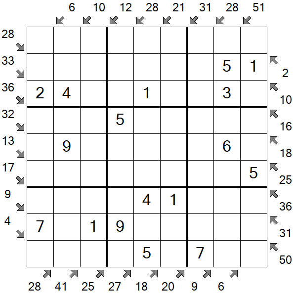 Little Killer Sudoku - Easy