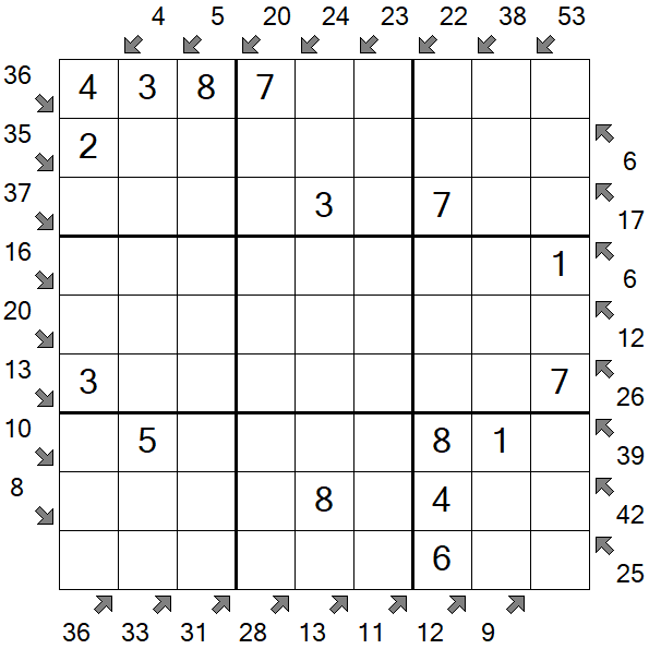 Little Killer Sudoku - Simple