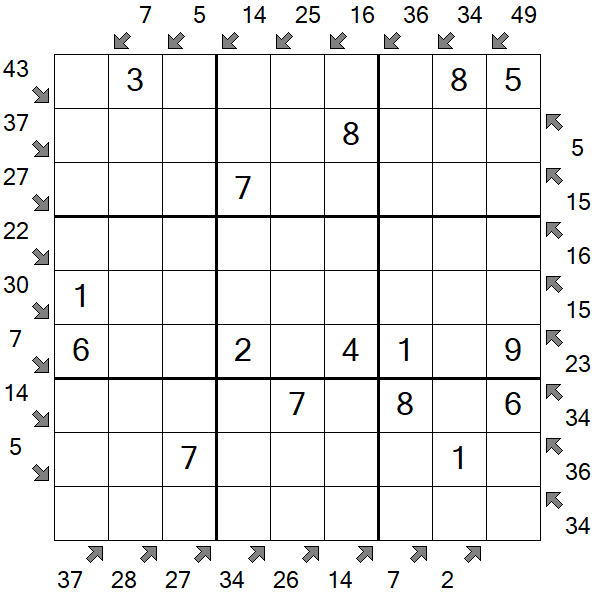 Little Killer Sudoku - Simple