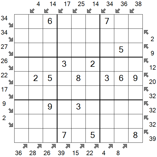 Little Killer Sudoku - Einfach