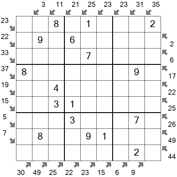 Little Killer Sudoku - Simple