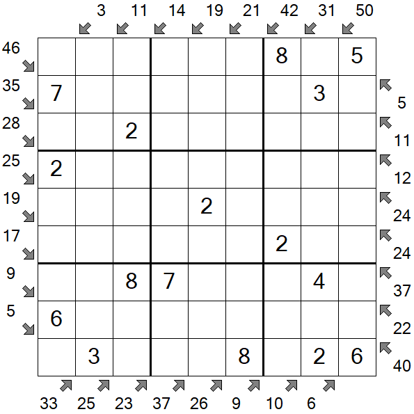 Little Killer Sudoku - Einfach