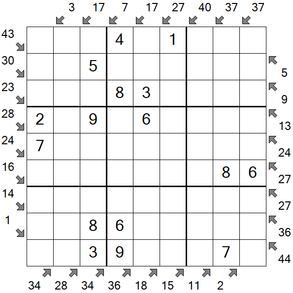 Little Killer Sudoku - Simple