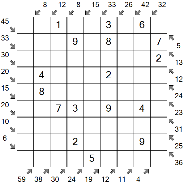 Little Killer Sudoku - Easy