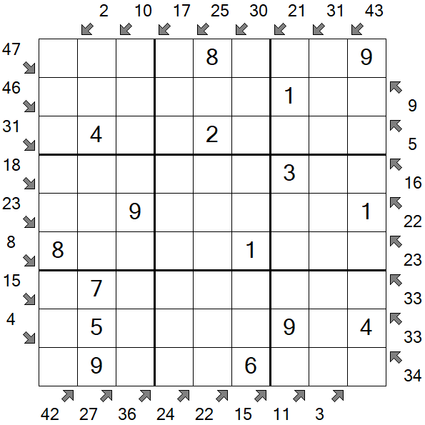 Little Killer Sudoku - Simple