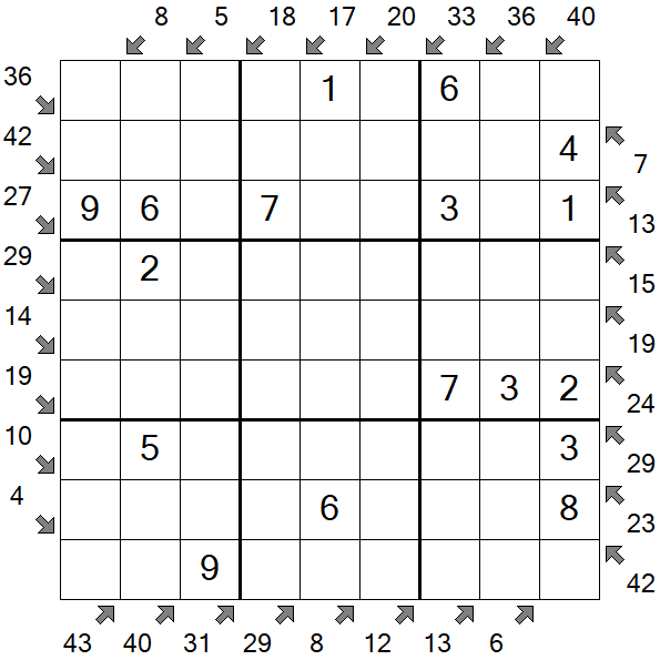 Little Killer Sudoku - Einfach