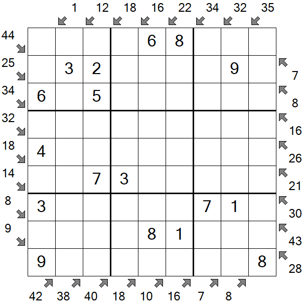 Little Killer Sudoku - Einfach