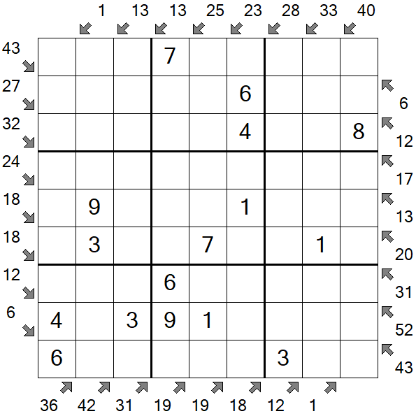 Little Killer Sudoku - Einfach