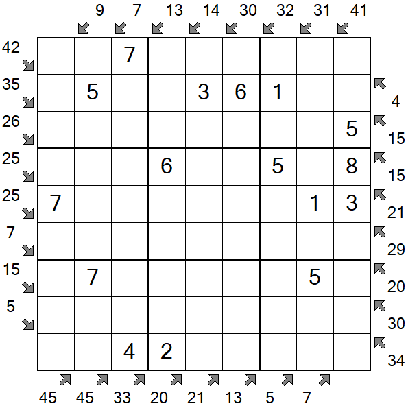 Little Killer Sudoku - Einfach