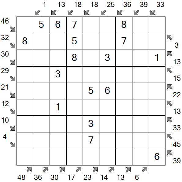 Little Killer Sudoku - Einfach
