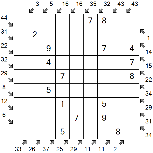 Little Killer Sudoku - Einfach