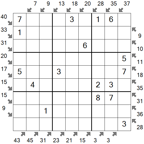 Little Killer Sudoku - Fácil