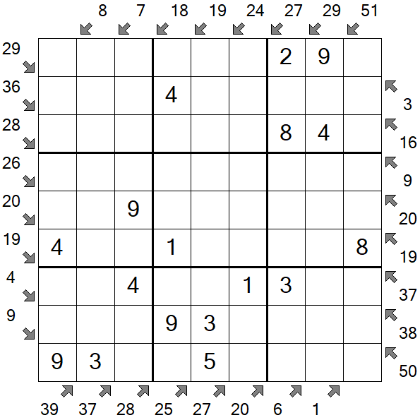 Little Killer Sudoku - Fácil