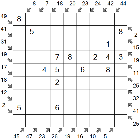 Little Killer Sudoku - Fácil