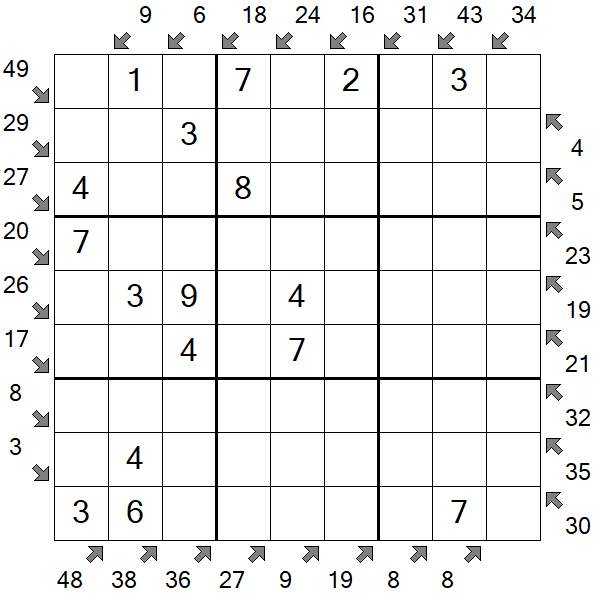 Little Killer Sudoku - Easy