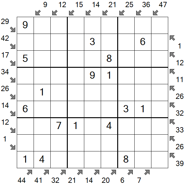 Little Killer Sudoku - Fácil