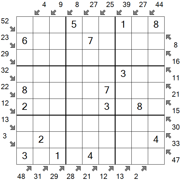 Little Killer Sudoku - Fácil