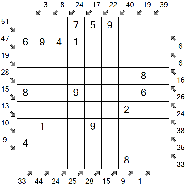 Little Killer Sudoku - Fácil
