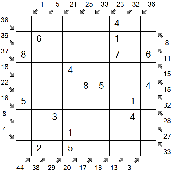 Little Killer Sudoku - Fácil