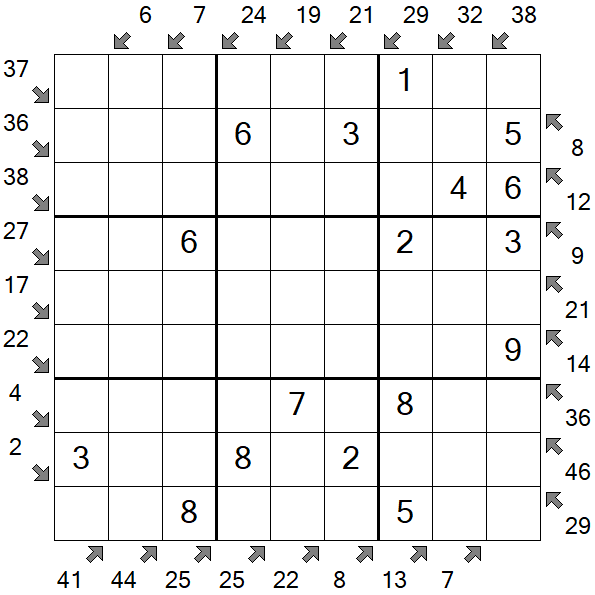 Little Killer Sudoku - Fácil