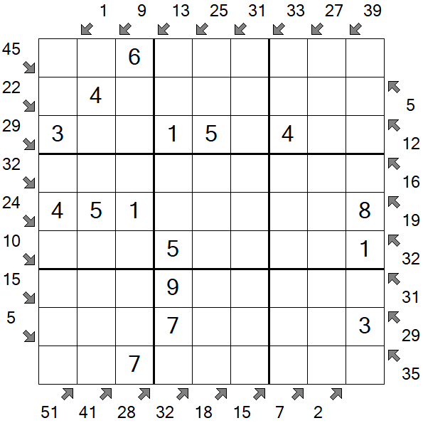 Little Killer Sudoku - Fácil
