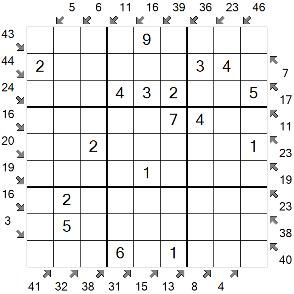 Little Killer Sudoku - Easy
