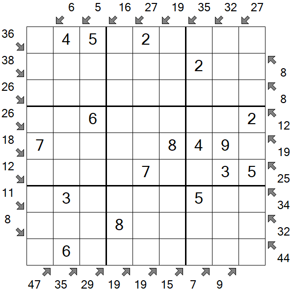 Little Killer Sudoku - Fácil