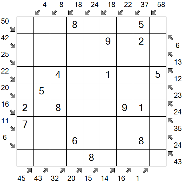 Little Killer Sudoku - Fácil