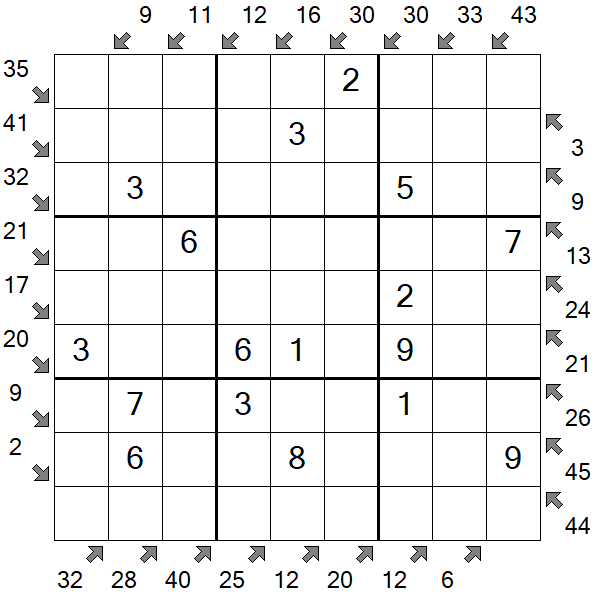 Little Killer Sudoku - Fácil