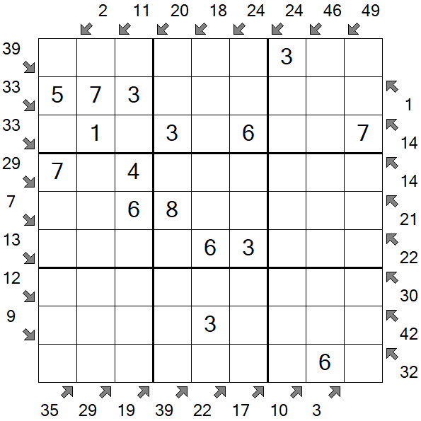 Little Killer Sudoku - Fácil