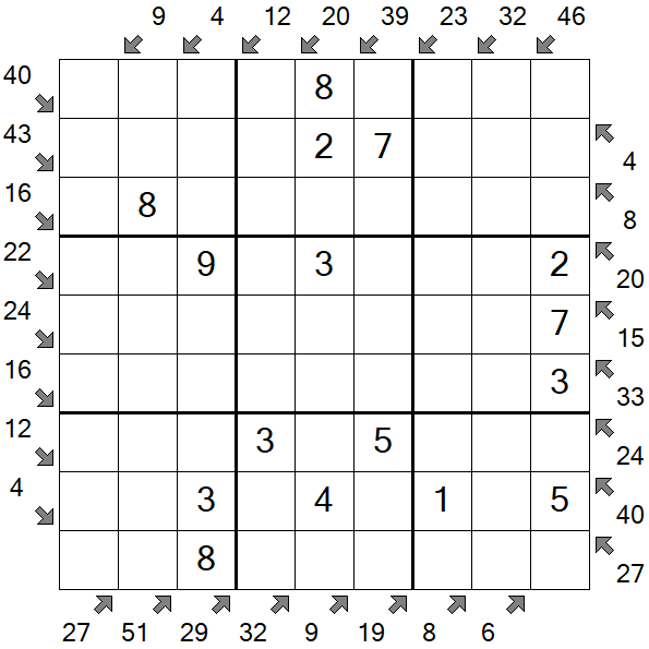 Little Killer Sudoku - Fácil