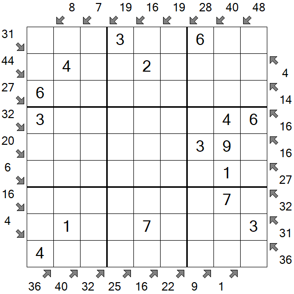 Little Killer Sudoku - Fácil