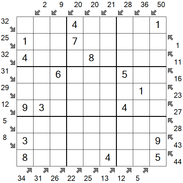Little Killer Sudoku - Fácil