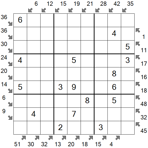 Little Killer Sudoku - Fácil