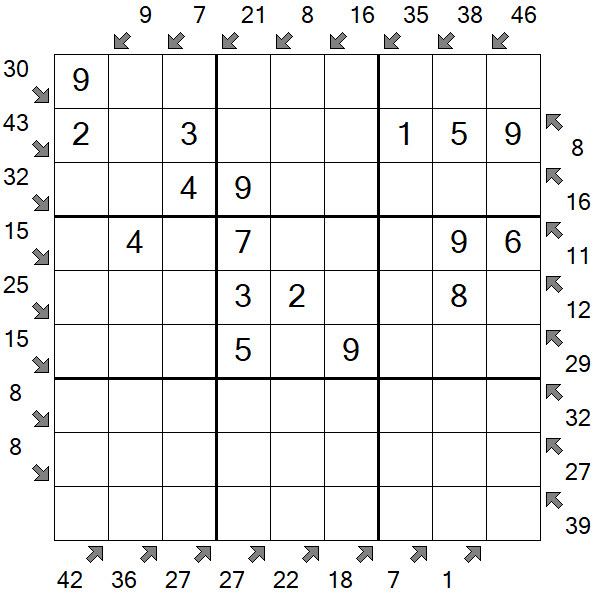 Little Killer Sudoku - Fácil