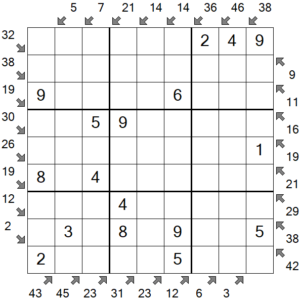 Little Killer Sudoku - Fácil