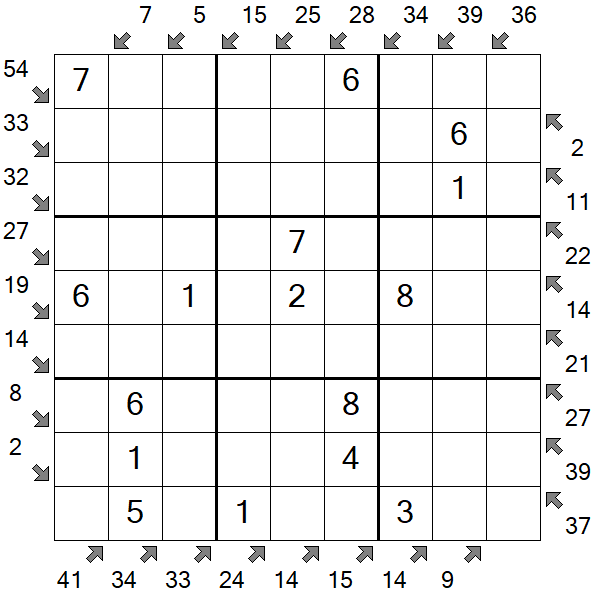 Little Killer Sudoku - Fácil