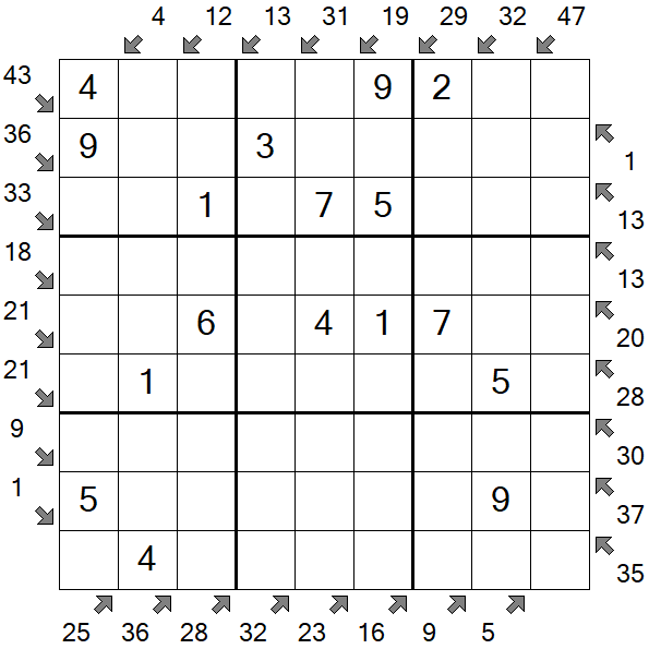 Little Killer Sudoku - Fácil