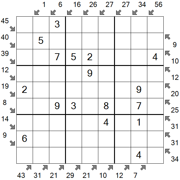 Little Killer Sudoku - Einfach