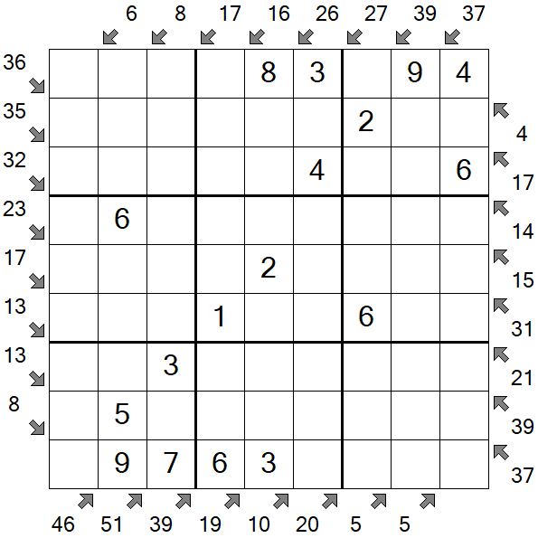 Little Killer Sudoku - Easy