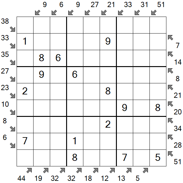Little Killer Sudoku - Fácil