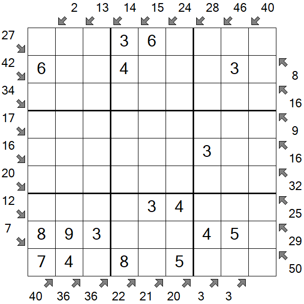 Little Killer Sudoku - Fácil
