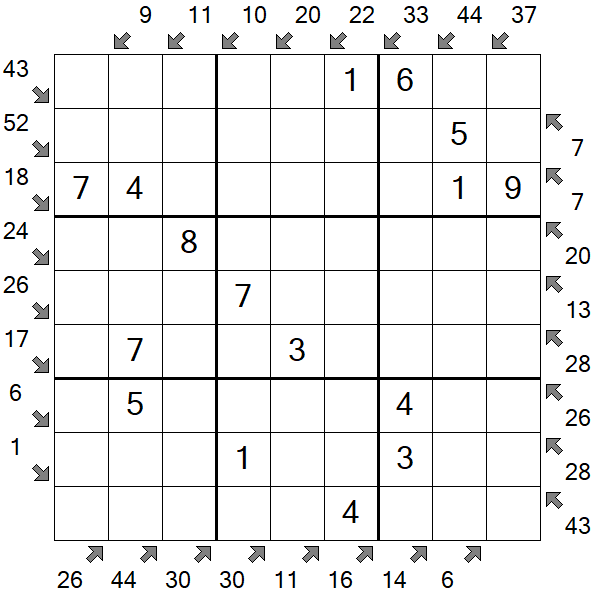 Little Killer Sudoku - Easy