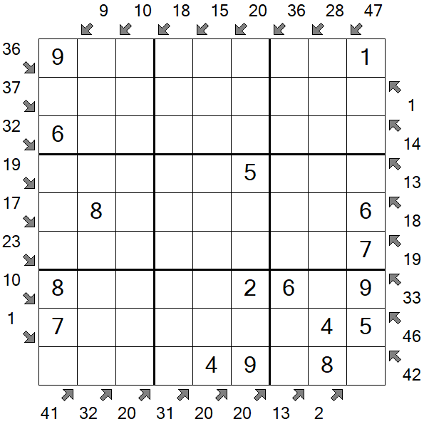 Little Killer Sudoku - Fácil